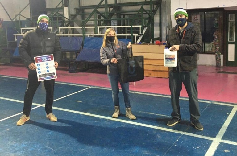 Se entregaron kits sanitizantes a gimnasios y entidades deportivas en Ushuaia