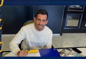Carlos Tevez firmó su contrato con Boca