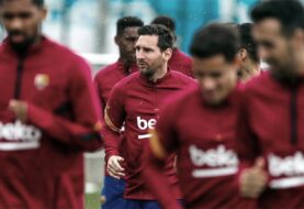 Leo Messi ya entrena con sus compañeros