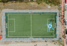 Vuoto inauguró el playón deportivo Karekén