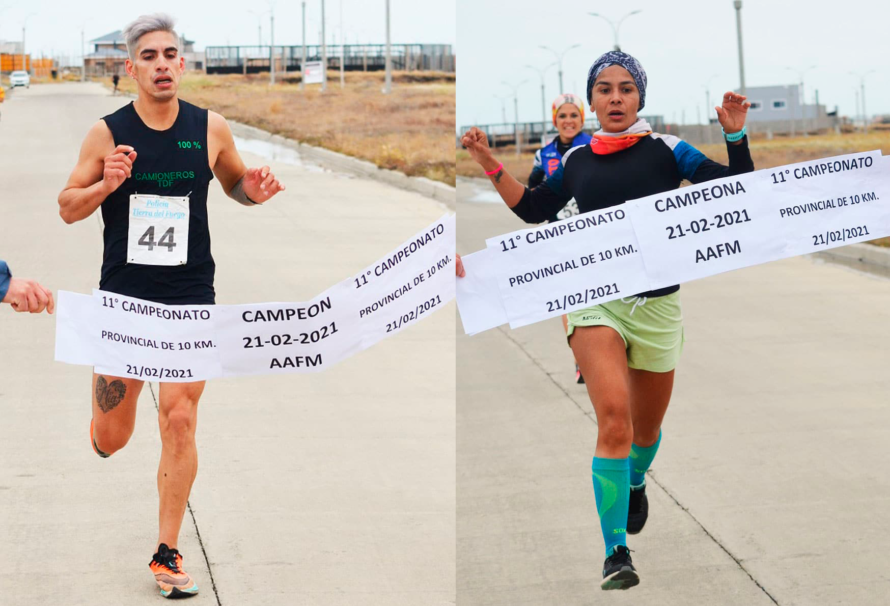 Ernaga y Pintos ganaron el Provincial de 10 kilómetros