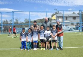 Navarro recorrió espacios deportivos de Ushuaia