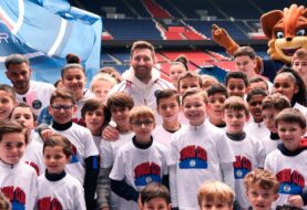 La emoción de los niños y niñas del PSG al ver a Messi