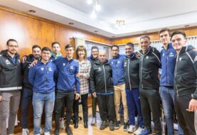Urquiza recibió al seleccionado nacional que ganó el Panamericano de Hockey Pista