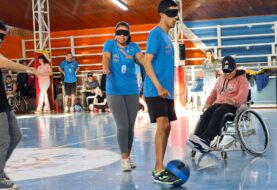 Se realizó una jornada de fútbol adaptado para personas con discapacidad visual